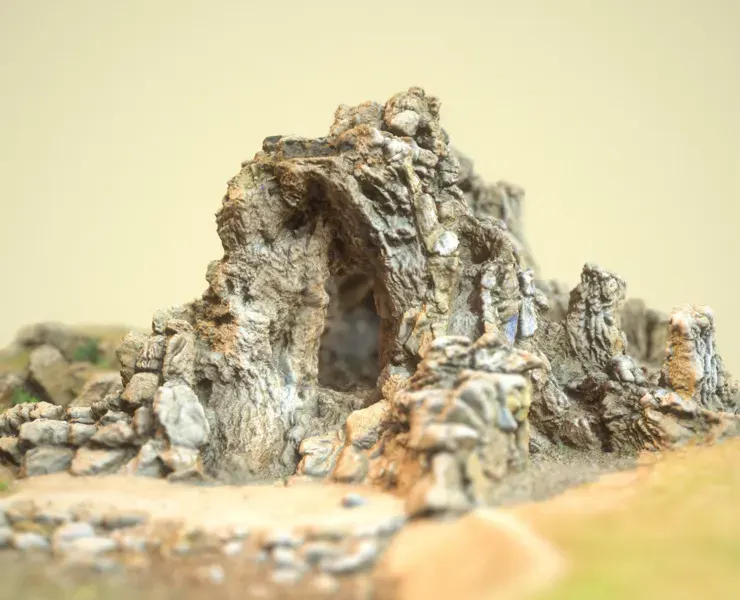 3D Scanned Rocky Cave with Tunnel