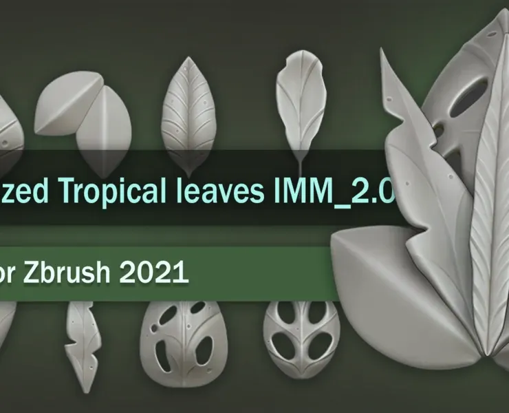 Stylized Tropical leaves with IMM_2