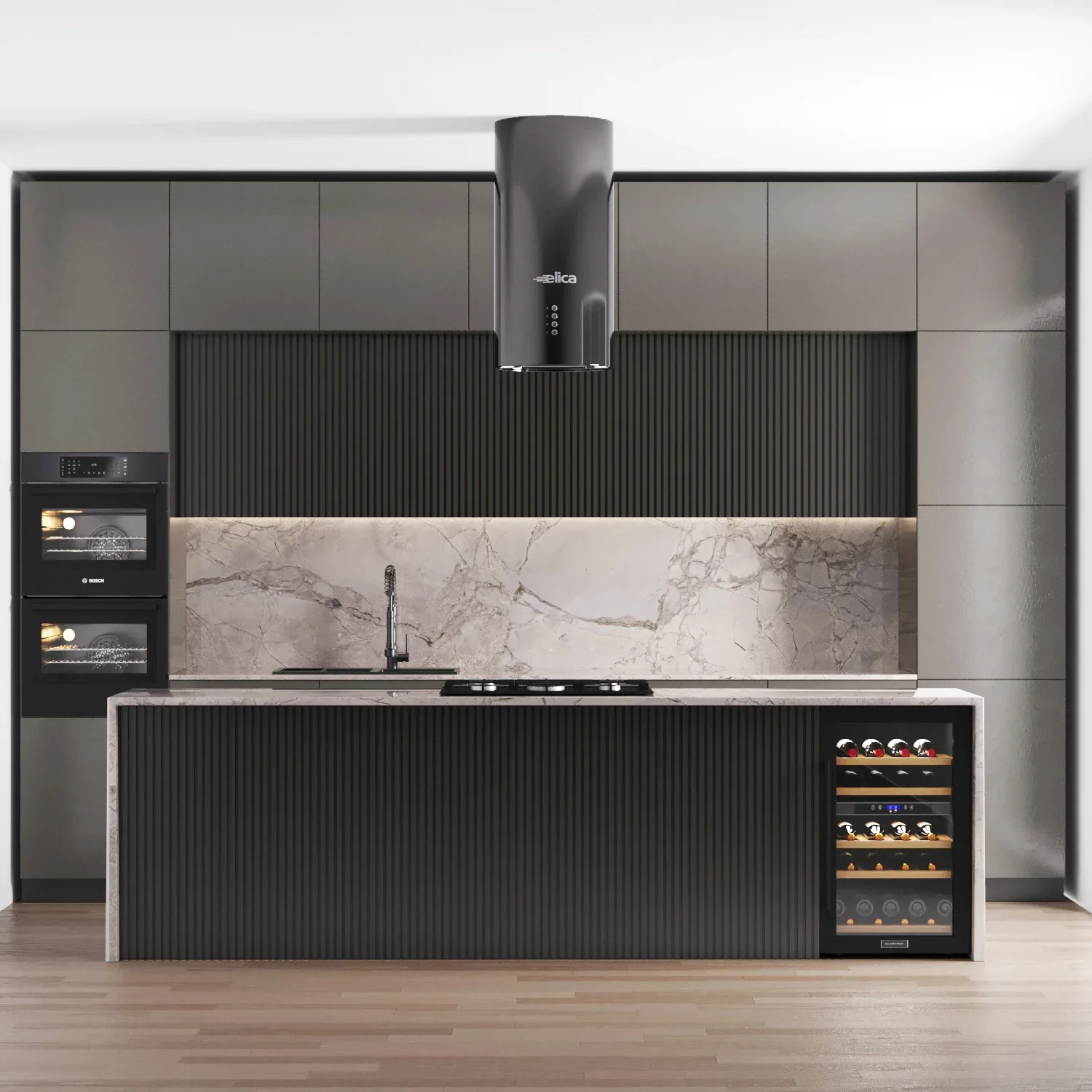 modern kitchen with island 009