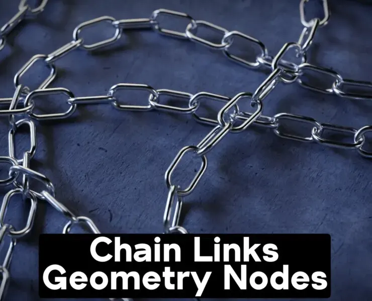 Customizable Chain Links 🔗 Geometry Nodes (Blender)