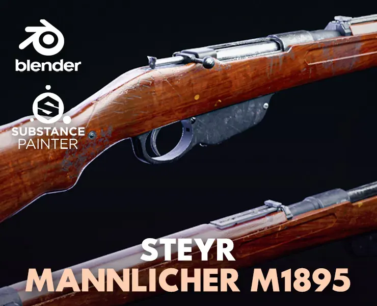 Steyr Mannlicher M1895 Gun Model