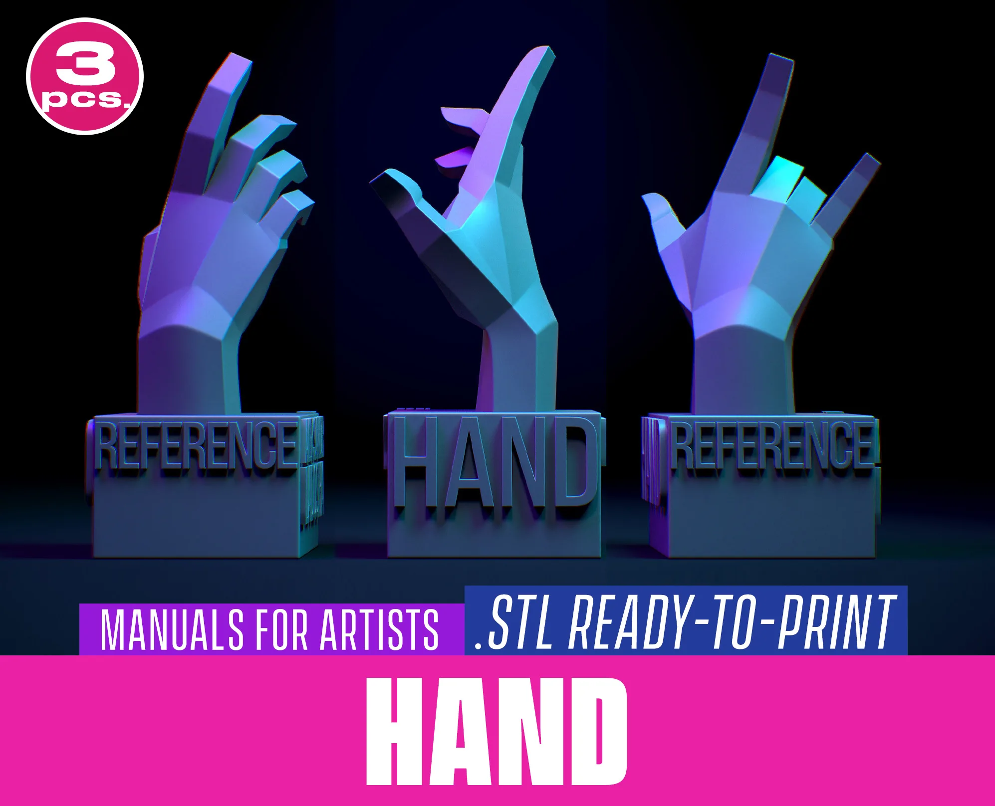 Plane hands for 3d printing. STL