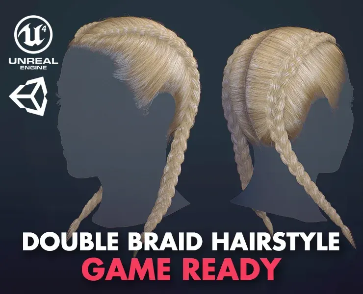 Hair - Double Braid - Gen2