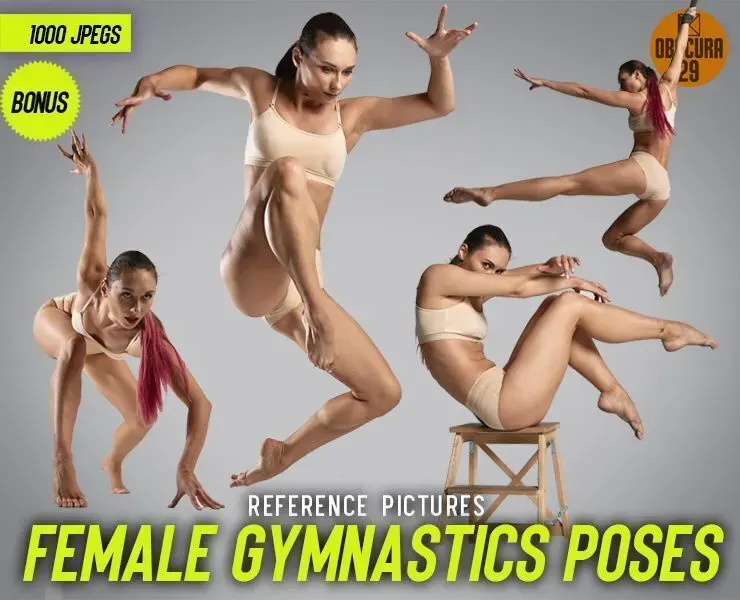 1000 Female Gymnastics Poses Reference Pictures