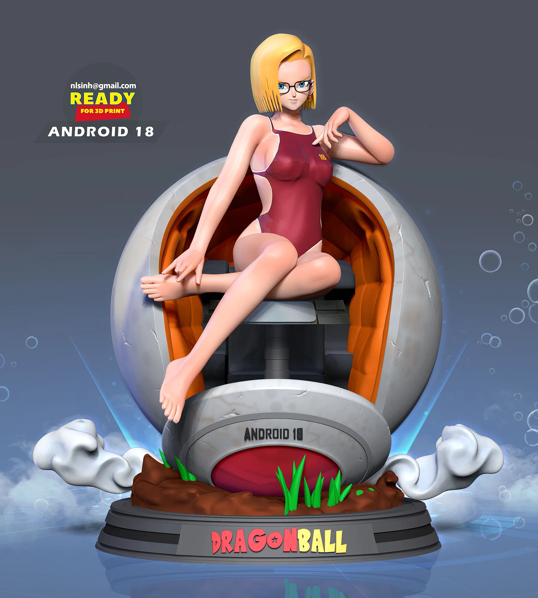 Android 18 in bikini