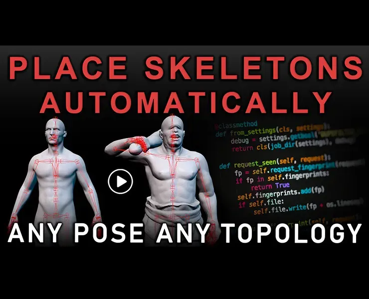 Automatic Skeleton Placement In Any Character, Any Pose, Any Topology