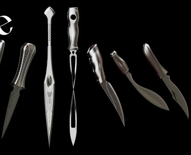 Knifes Set 3D