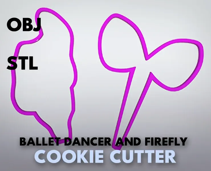 Ballet Dancer and Firefly Cookie Cutter