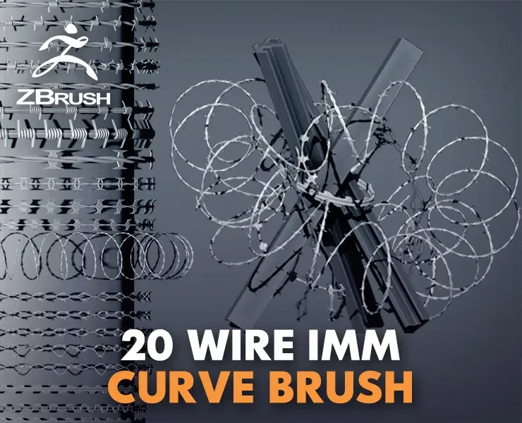 20 WHIRE curve IMM ZBRUSH {Blender}