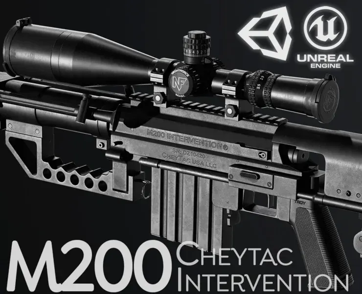 M200 Cheytac Intervention (PBR Game Ready - Sniper / Precision)