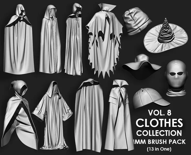 Clothes Collection IMM Brush Pack 13 in One Vol 8