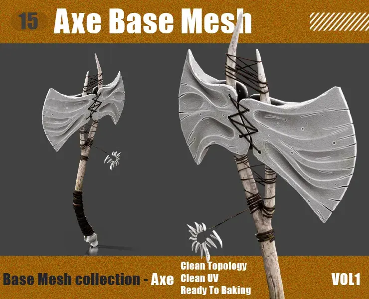 15 Base Mesh Axe