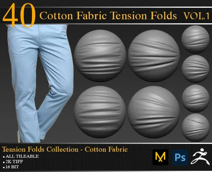 40 Cotton fabric_Tension Folds Collection_ VOL.01