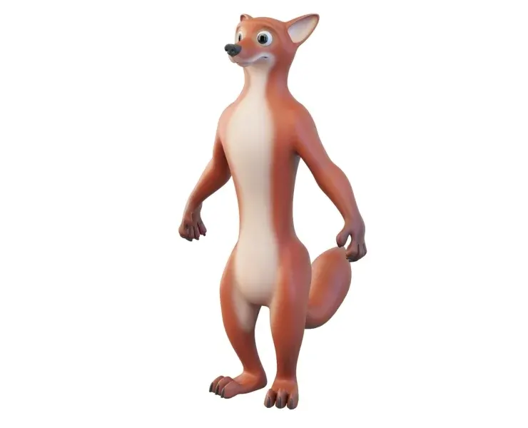 Cartoon Fox Character