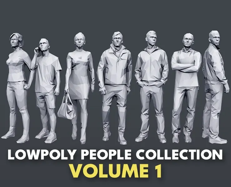 Lowpoly People Casual Pack Volume 1