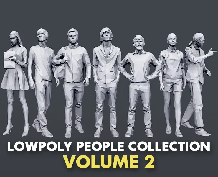 Lowpoly People Casual Pack Volume 2