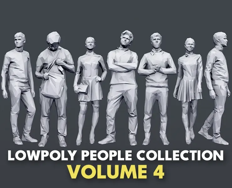 Lowpoly People Casual Pack Volume 4