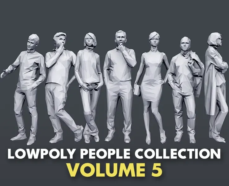 Lowpoly People Casual Pack Volume 5