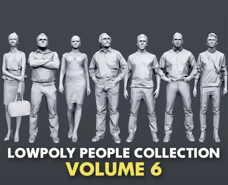Lowpoly People Casual Pack Volume 6
