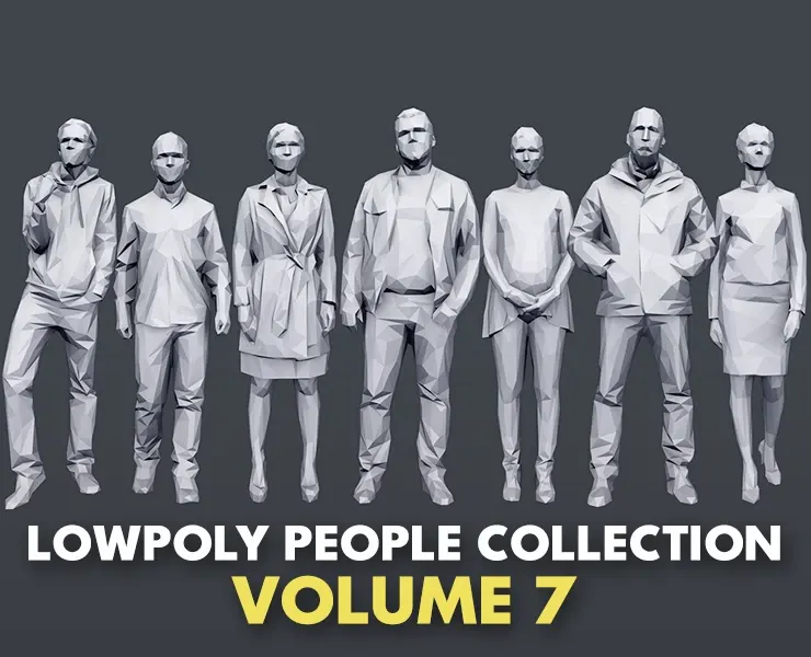 Lowpoly People Casual Pack Volume 7