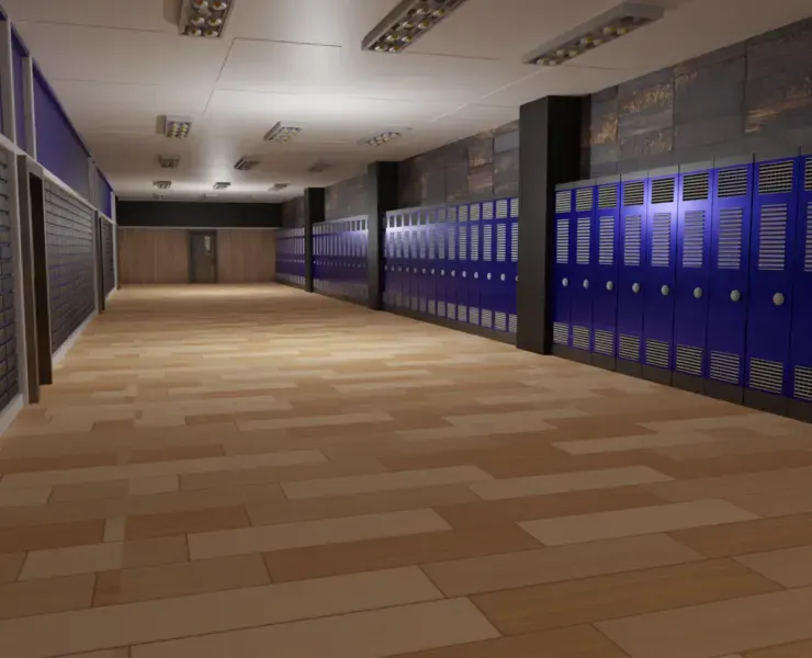 School Hallway