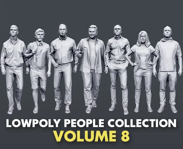 Lowpoly People Casual Pack Volume 8