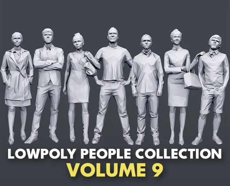 Lowpoly People Casual Pack Volume 9