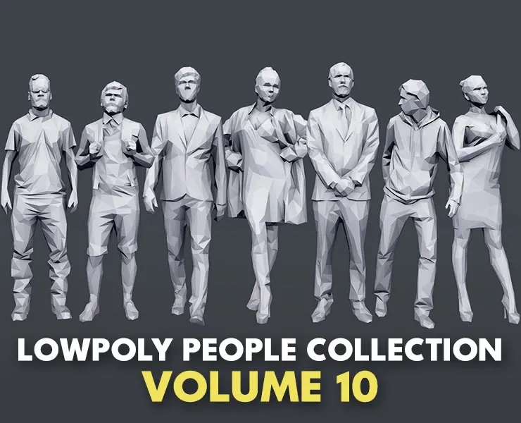 Lowpoly People Casual Pack Volume 10