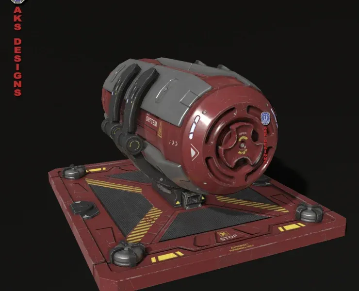 Sci fi container v1 Gameready