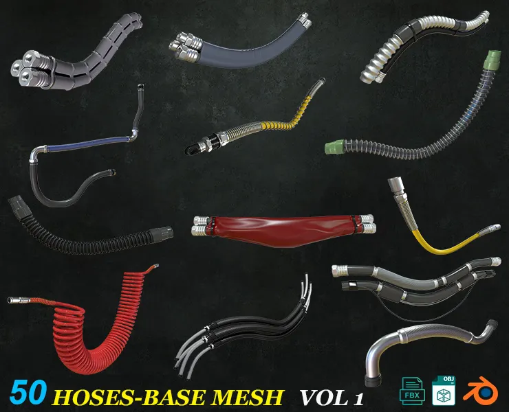 50 Hoses_Base Mesh_Vol1