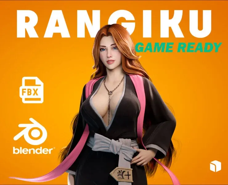 Rangiku Matsumoto - Bleach Game Ready - Blender Model