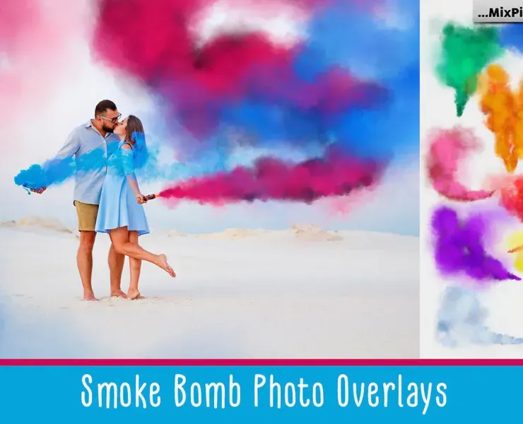 Smoke Bomb Photo Overlays