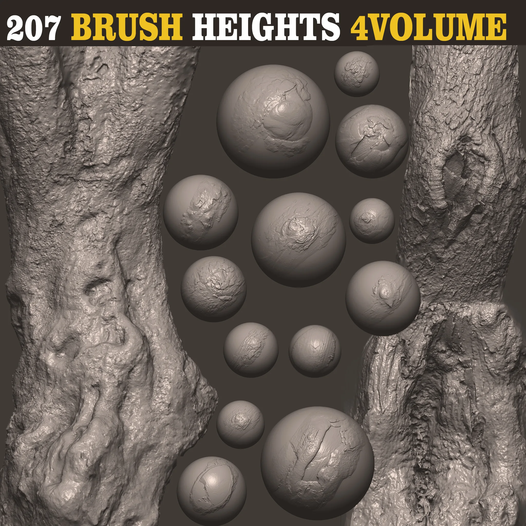 Z brush - Trunk Detail Brushes 4 Volumes