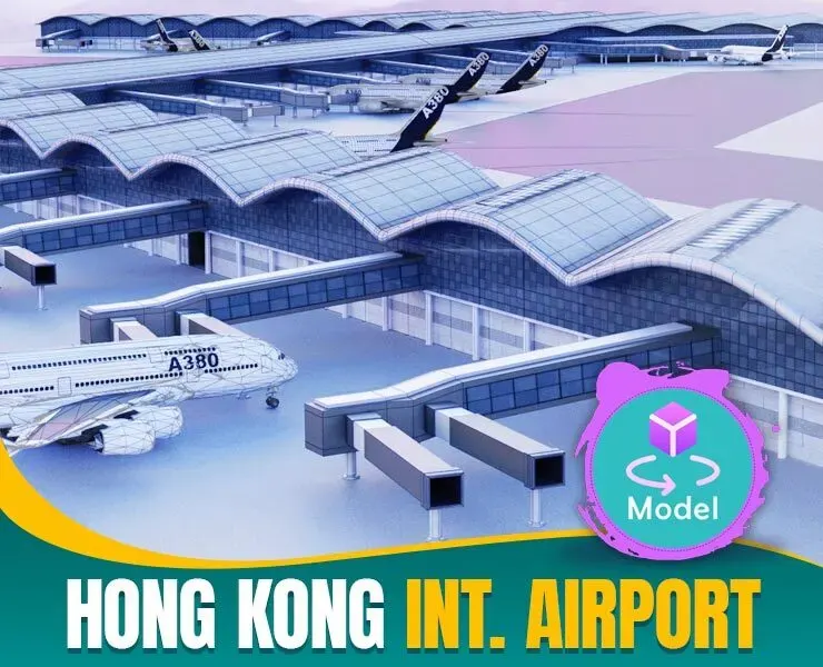 Hong Kong International Airport 3D model