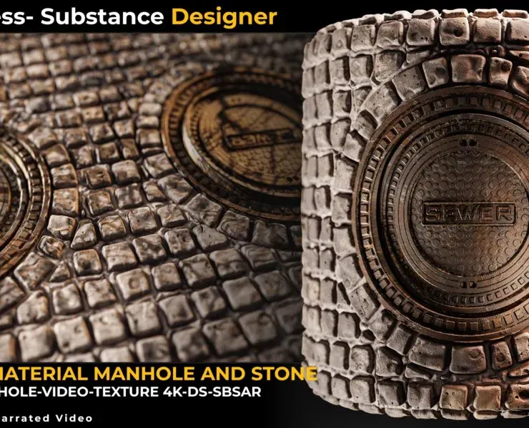 Tutorial Material Manhole And Stone-Substance Designer Vol.05