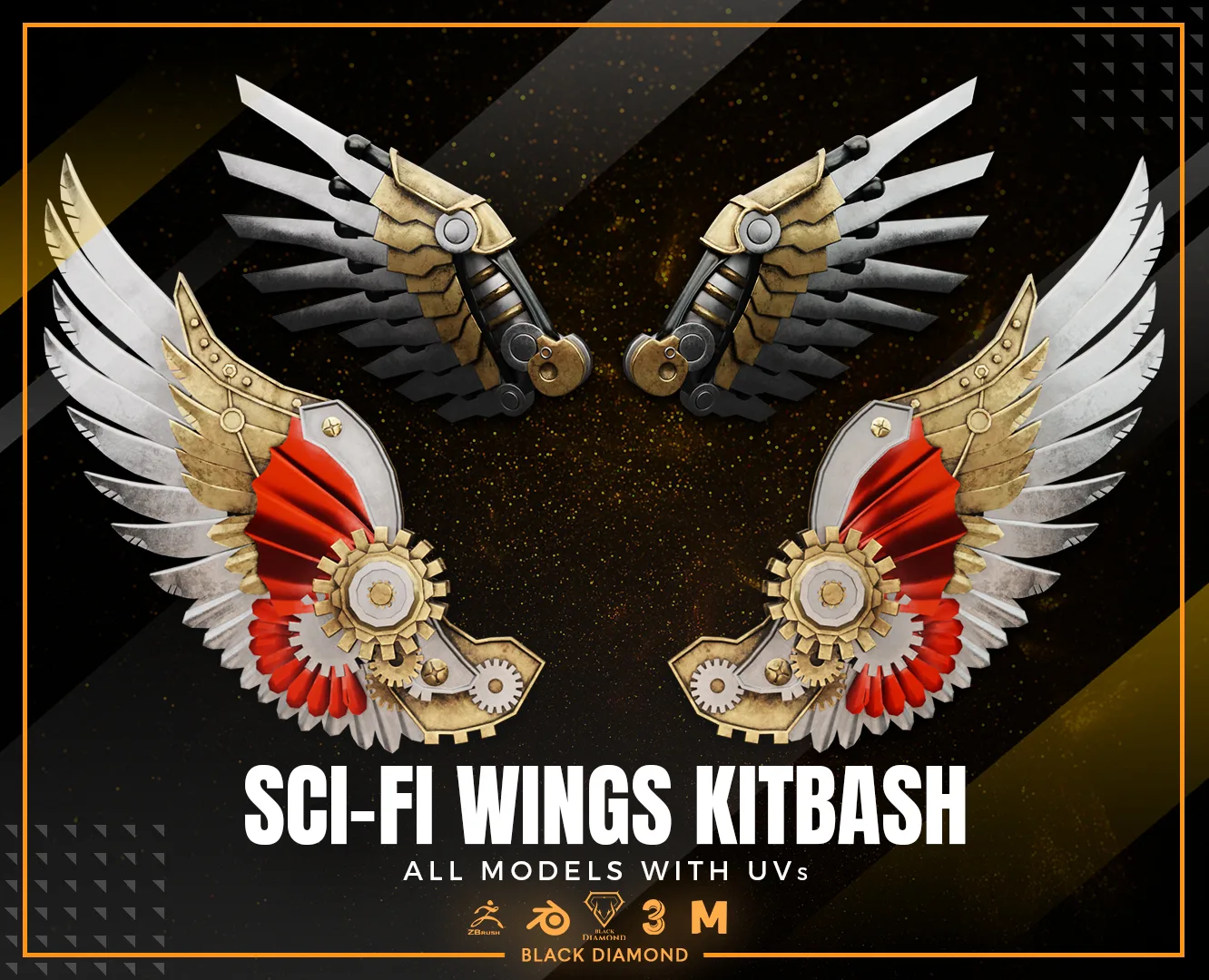 10 SCI-FI WINGS KITBASH