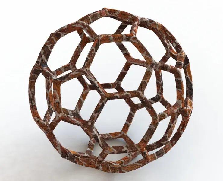 Wireframe Shape Geometric Soccer Ball