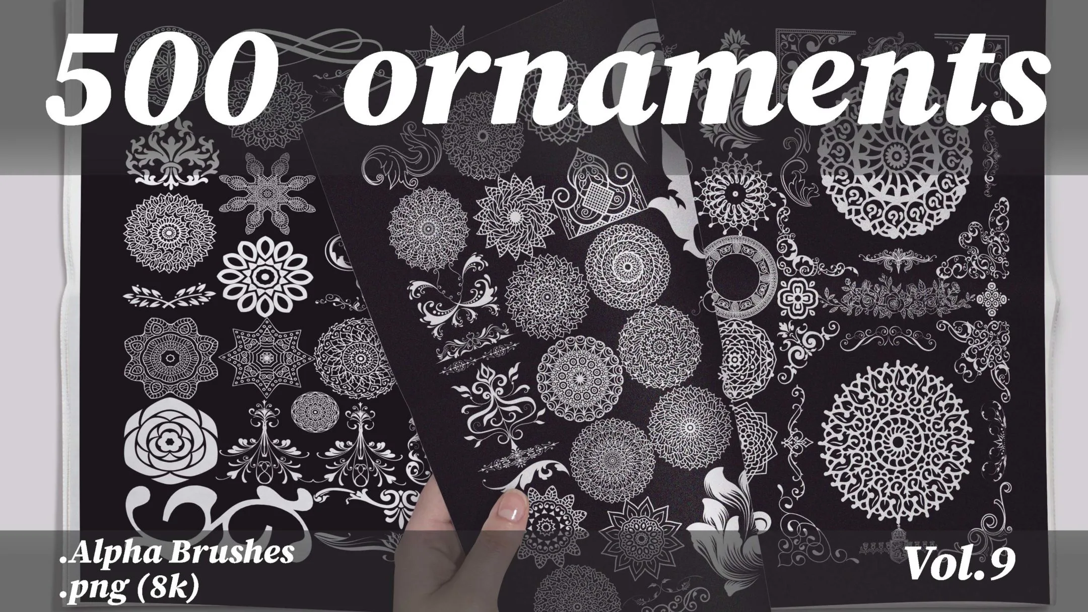 500 ornaments png (8k) vol.9