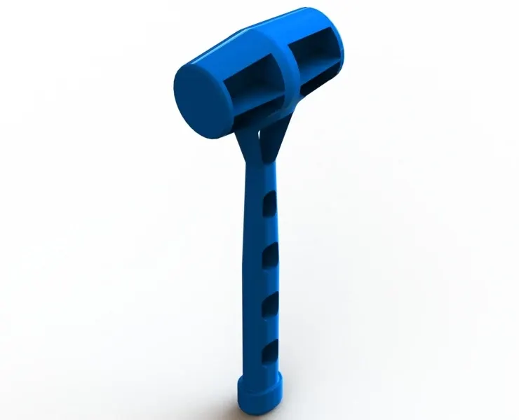 Blue Plastic Peg Hammer
