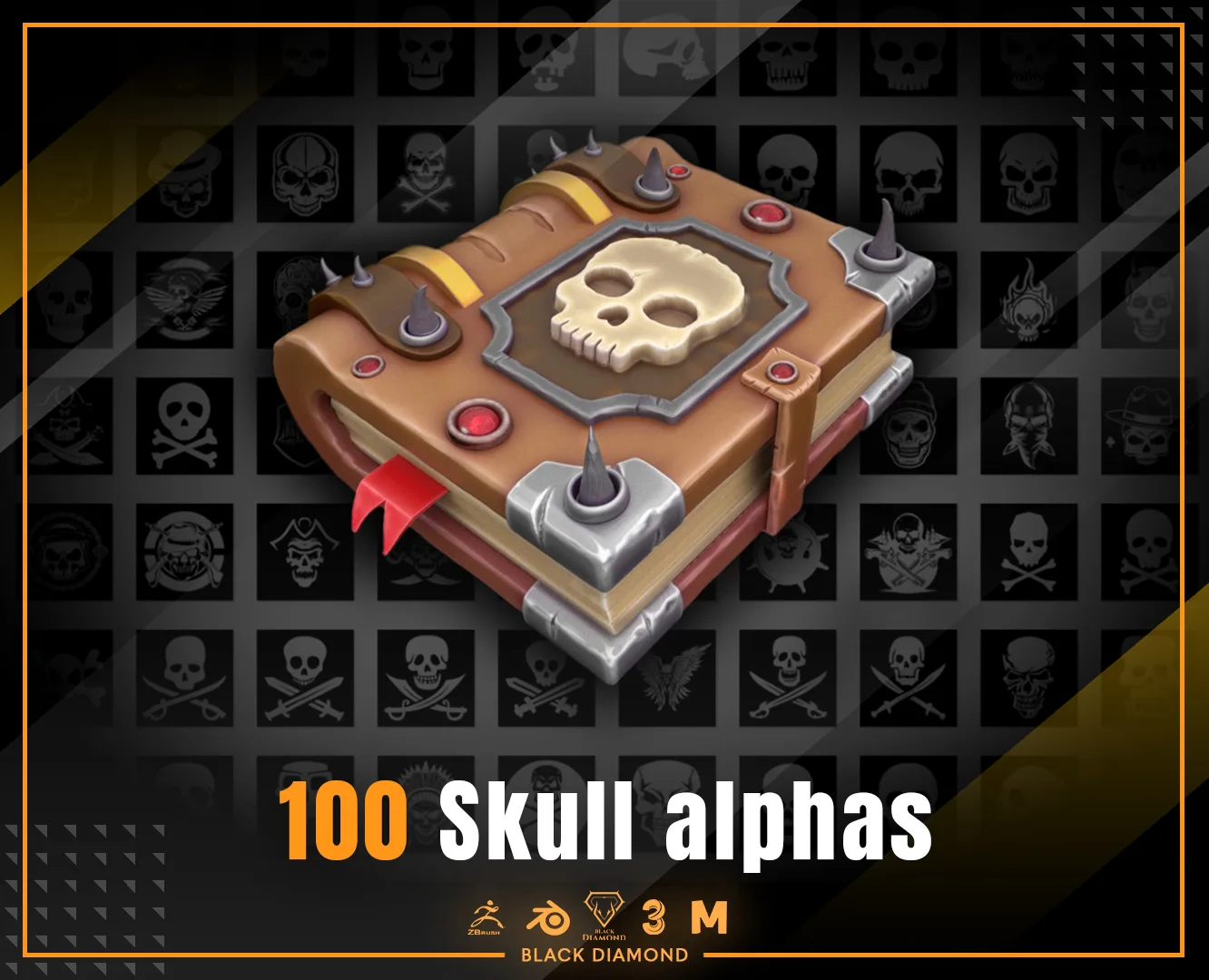 100 Skull alphas