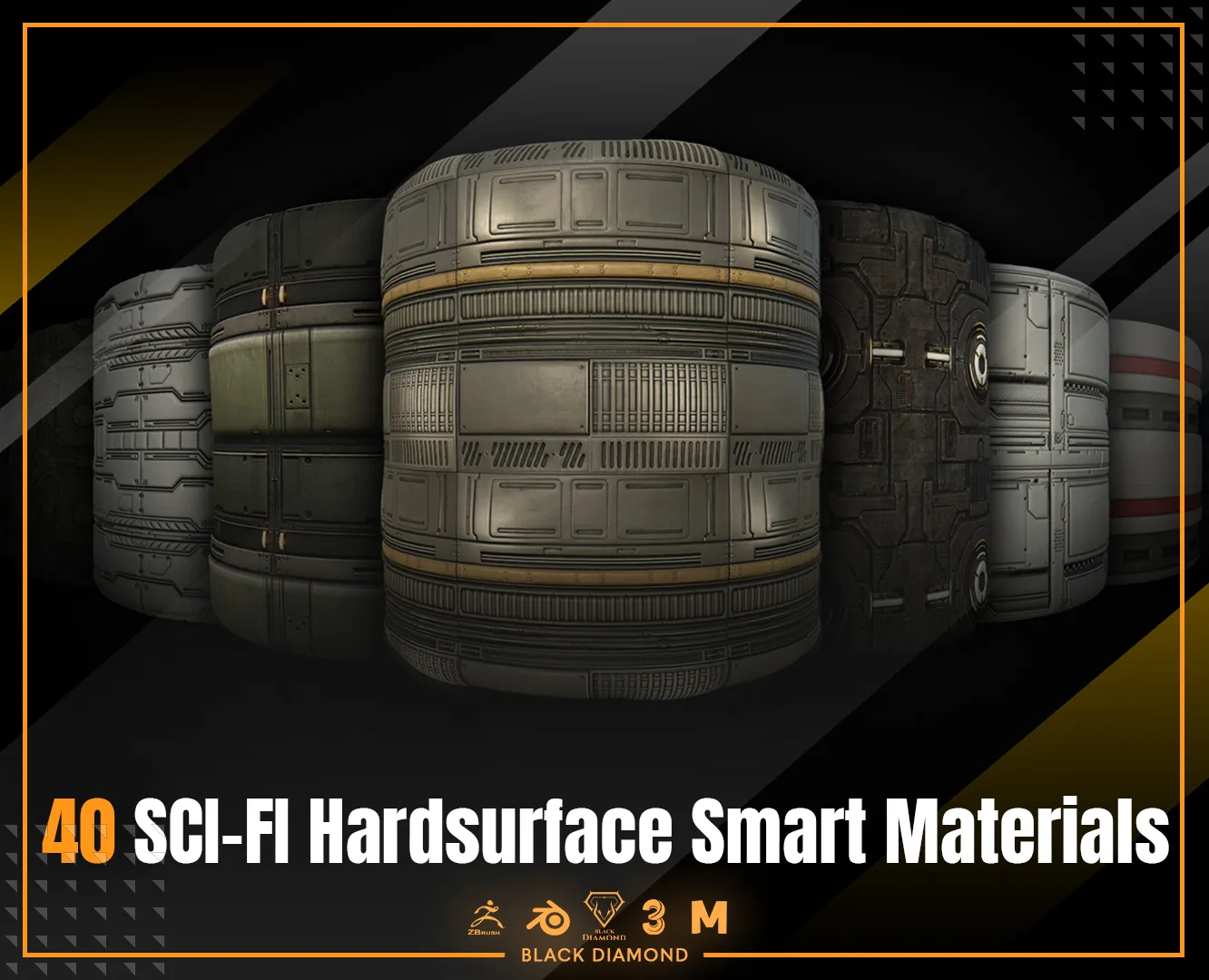 40 Sci-fi Hardsurface Smart Materials