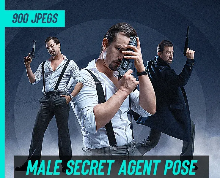 900 Male Secret Agent Pose Reference Pictures