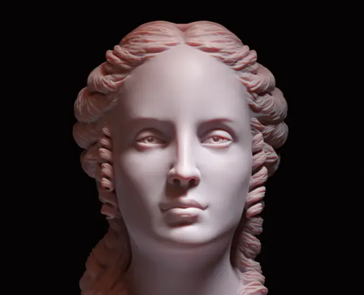 Beatrice Portinari 3D printable STL files in 135mm scale