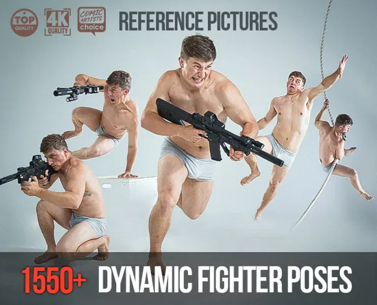 1550+ Dynamic Fighter Poses