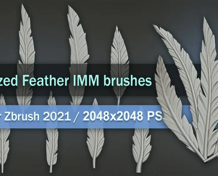 Stylized Feather IMM brushes