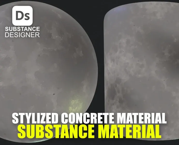 Stylized Concrete Material 01 - Substance 3D Designer