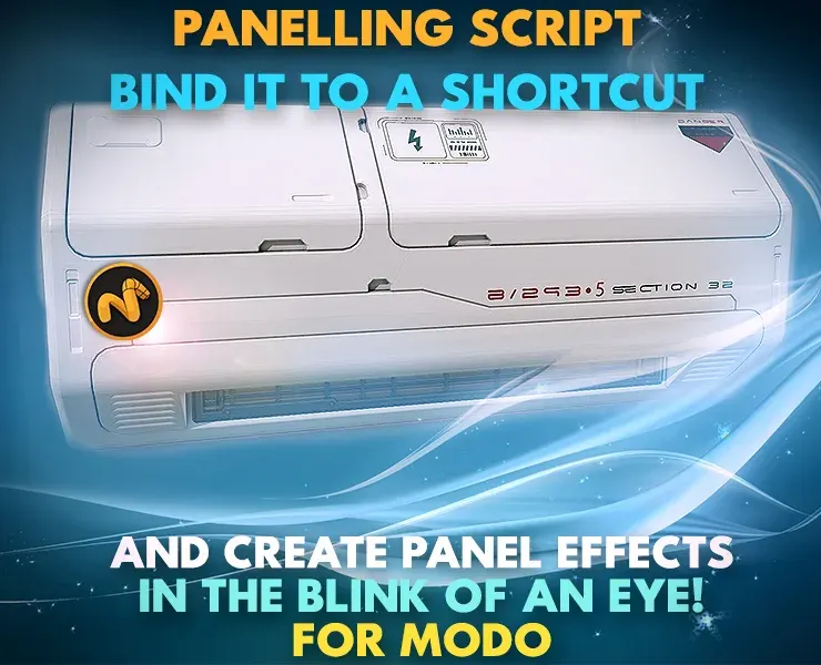 Panelling script for Foundry Modo. Create panels on your mesh in the blink of a shortcut!!