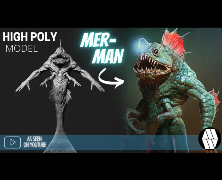 ZBrush Model: MER-MAN High Poly ZTL & FBX