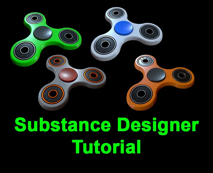 Fidget Spinner Material Tutorial Video / Substance Designer