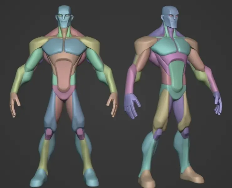 Infinity Style Hero Anatomy Blockout